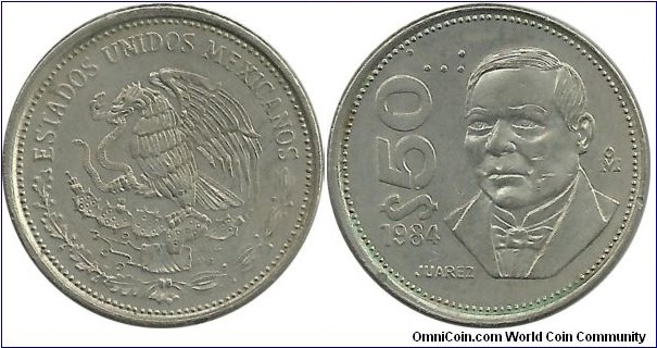 Mexico 50 Pesos 1984