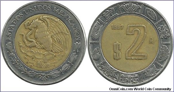 Mexico 2 Pesos 1997