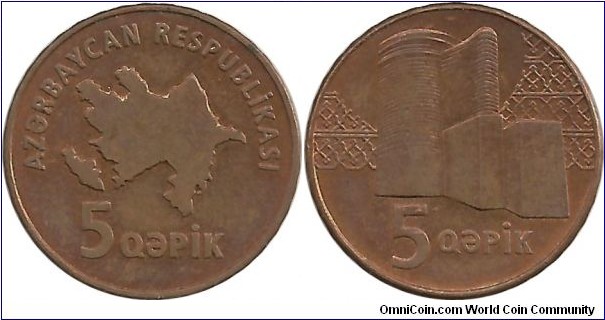 Azerbaijan 5 Qapik ND(2006)