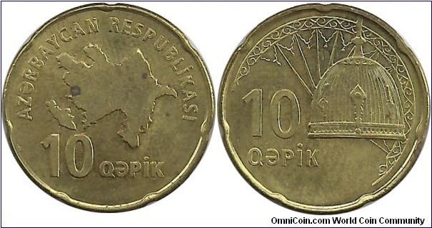 Azerbaijan 10 Qapik ND(2006)