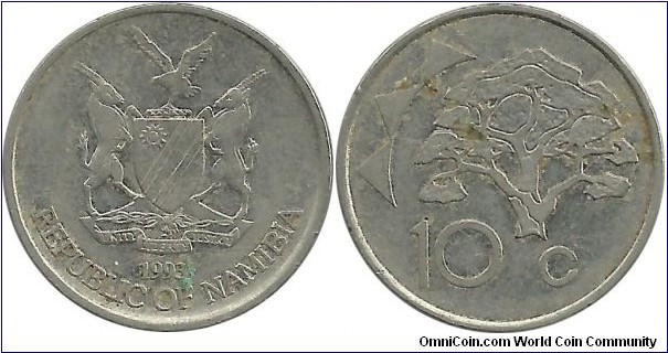 Namibia 10 Cents 1993