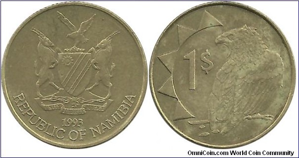 Namibia 1 Dollar 1993