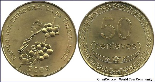 TimorLeste 50 Centavos 2004