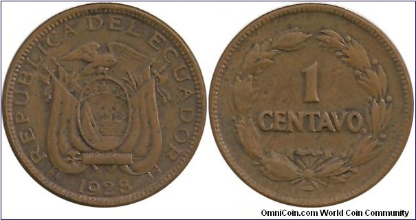 Ecuador 1 Centavo 1928