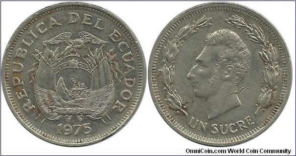 Ecuador 1 Sucre 1975