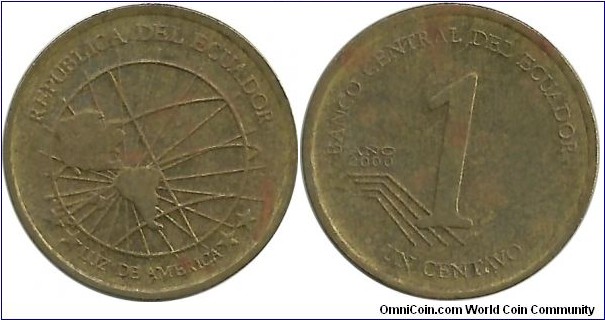 Ecuador 1 Centavo 2000