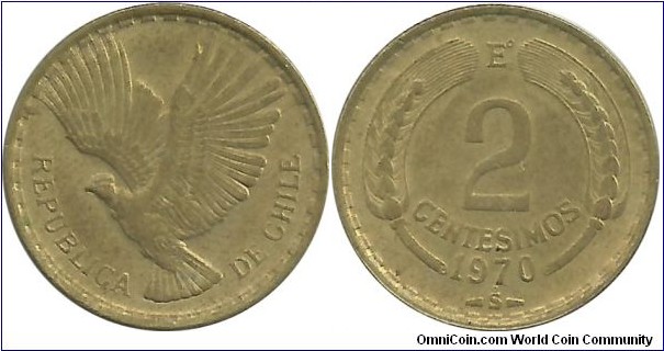 Chile 2 Centesimos 1970