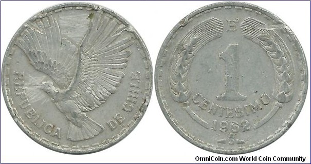 Chile 1 Centesimo 1962