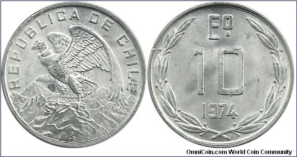 Chile 10 Escudos 1974