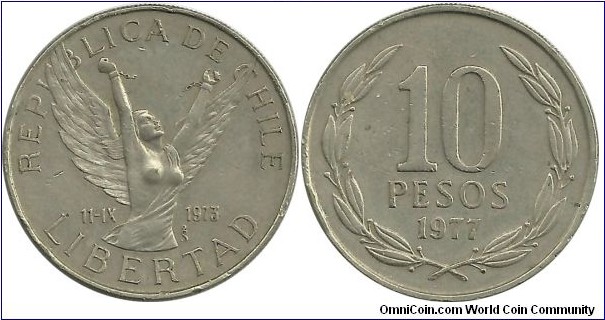Chile 10 Pesos 1977