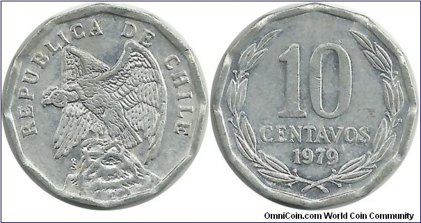 Chile 10 Centavos 1979