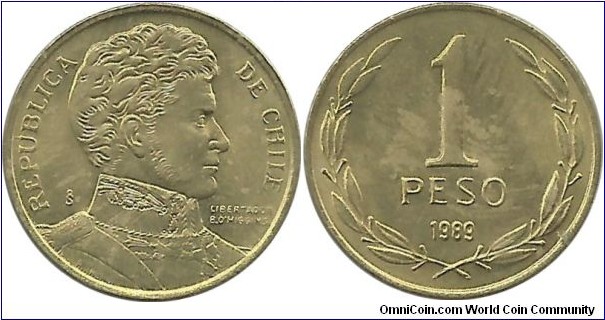 Chile 1 Peso 1989