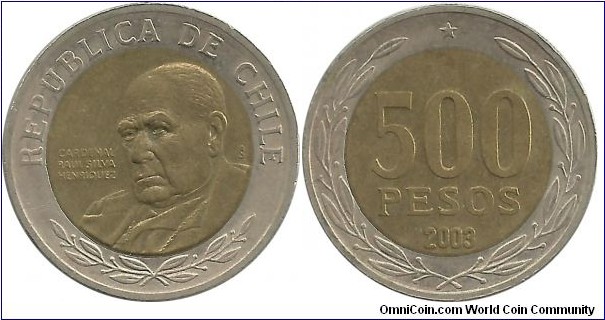 Chile 500 Pesos 2003