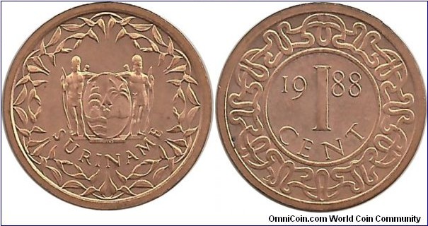 Surinam 1 Cent 1988