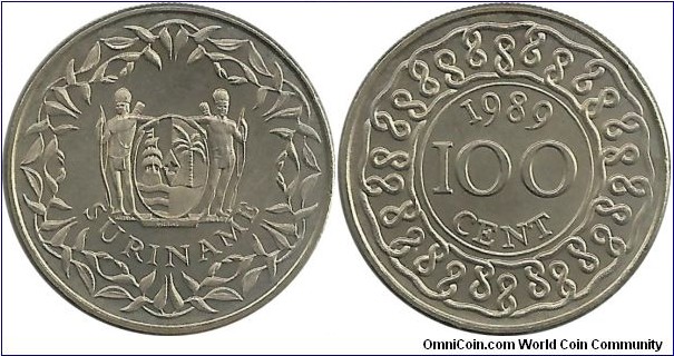 Surinam 100 Cent 1989