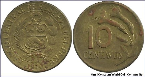 Peru 10 Centavos 1970