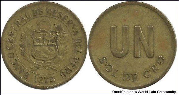 Peru 1 Sol de Oro 1975