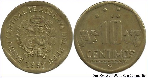 Peru 10 Centimos 1997
