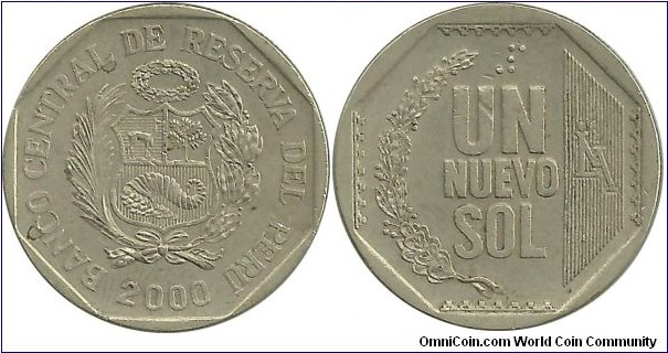 Peru 1 Nuevo Sol 2000