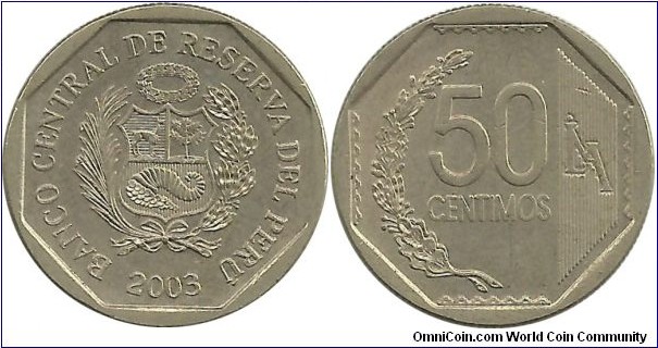 Peru 50 Centimos 2003