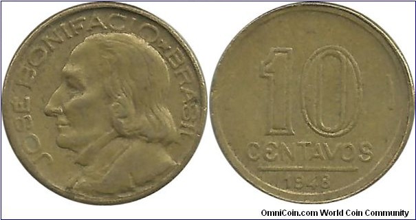 Brasil 10 Centavos 1948