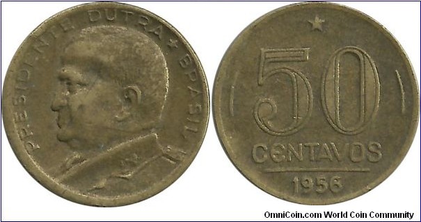 Brasil 50 Centavos 1956