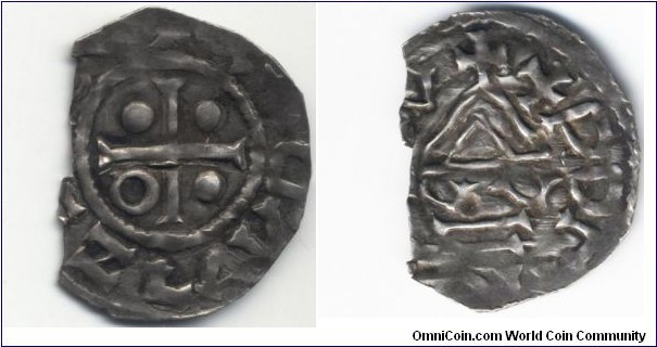Bohemia
Boleslav I. 
(929 - 967)
silver Denar
Prague mint