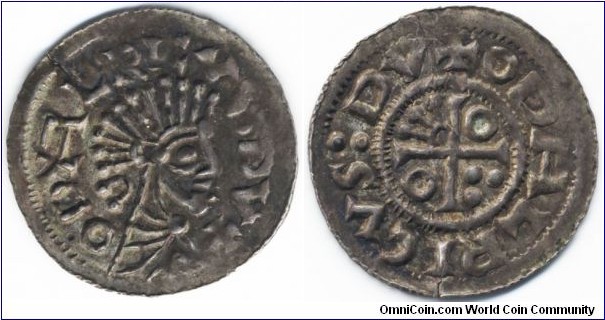 Bohemia
Oldřich  
(1012 - 1034)
silver denar
Prague mint