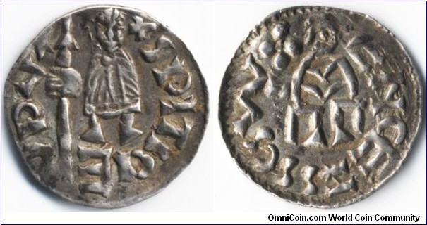 Bohemia
Spytihněv II.
(1055 - 1061)
silver Denar,
Prague mint