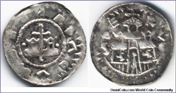 Bohemia
Konrád I. 
(1061 - 1092)
silver 1/2 Denar,
Brno mint
