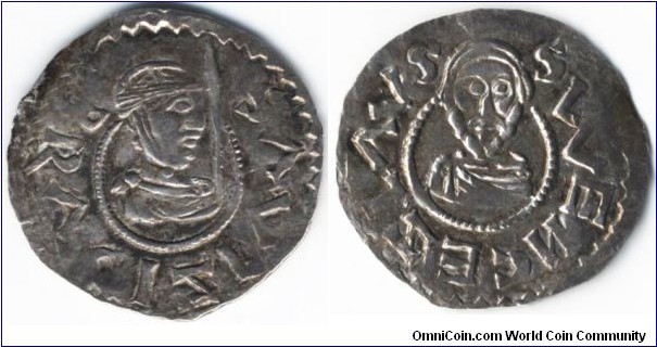 Bohemia 
Břetislav II. 
(1092 - 1100)
silver Denar