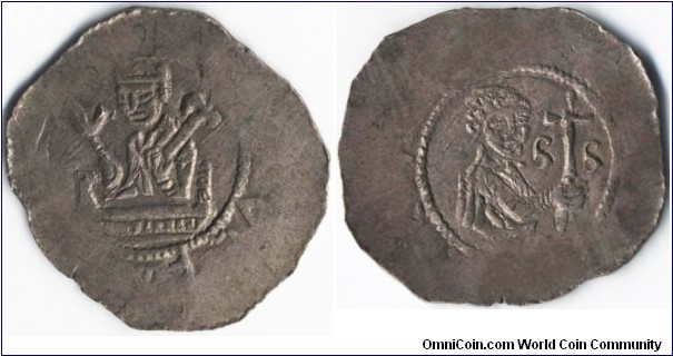 Bohemia 
Přemysl Otakar I. 
(1192 - 1193, 1197 - 1230)
silver denar
weight: 1.24g