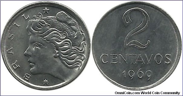 Brasil 2 Centavos 1969