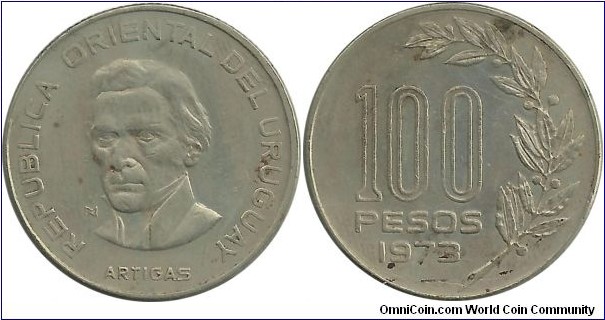 Uruguay 100 Pesos 1973