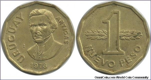 Uruguay 1 Nuevo Peso 1978