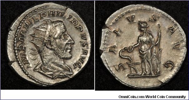 Philip I Antonianus
244-249AD, 22mm.