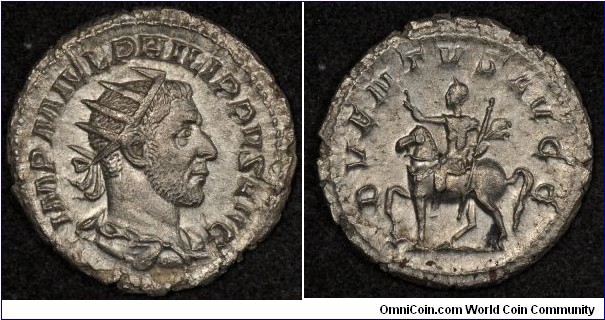 Philip I, rev on Horse, Antonianus, AD 244-249 