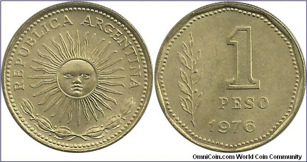 Argentina 1 Peso 1976