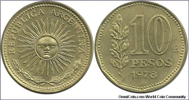 Argentina 10 Pesos 1978