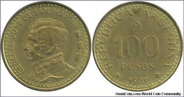Argentina 100 Pesos 1981
