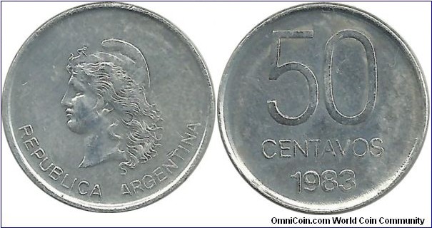 Argentina 50 Centavos 1983