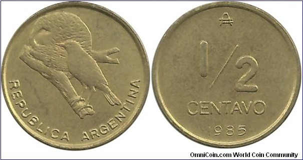 Argentina ½ Centavo 1985