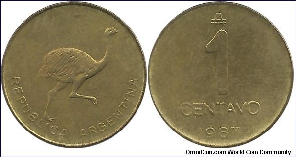 Argentina 1 Centavo 1987