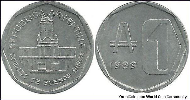 Argentina 1 Austral 1989