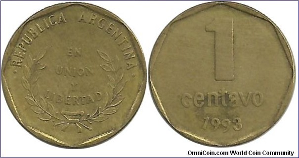 Argentina 1 Centavo 1993