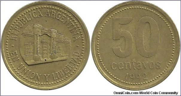 Argentina 50 Centavos 1992