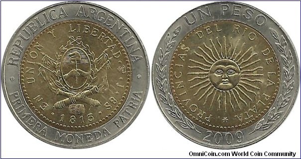 Argentina 1 Peso 2009