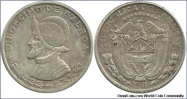 Panama 1 Decimo 1961