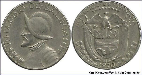 Panama 1 Decimo 1970