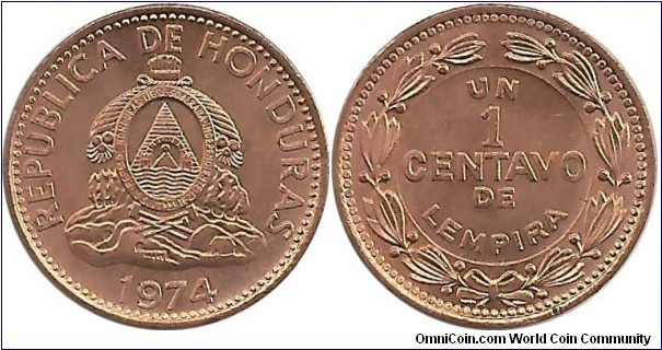 Honduras 1 Centavo 1974